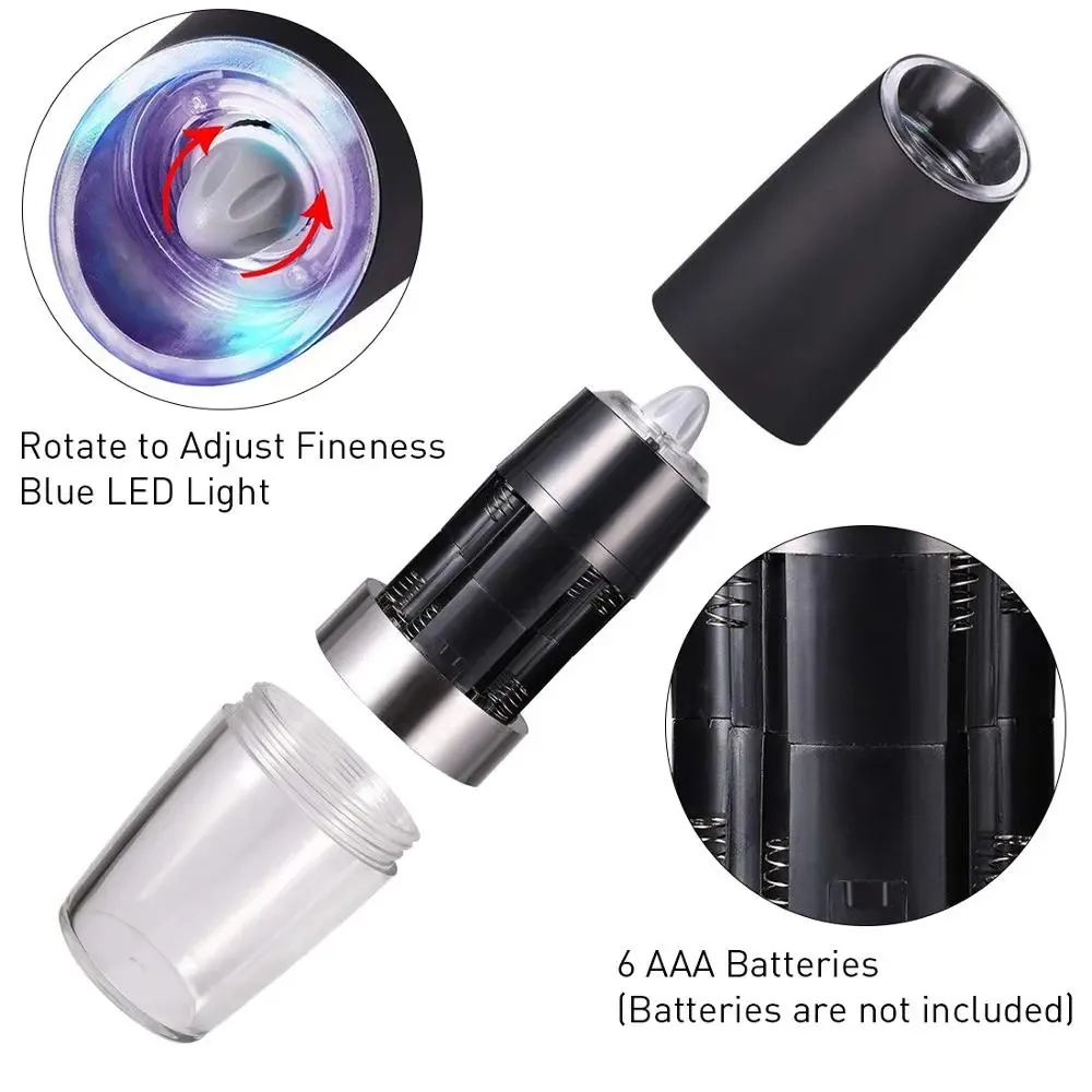 Kitchenware  Electric Gravity Salt and Pepper Shakers Grinders Mill Seasoning Salt Spice Grinder