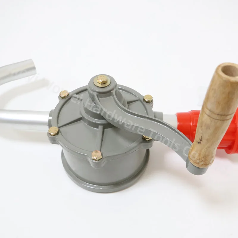 Chemical rotary hand pump 55 gallon Polypropylene manual fuel oil rotary drum pumps