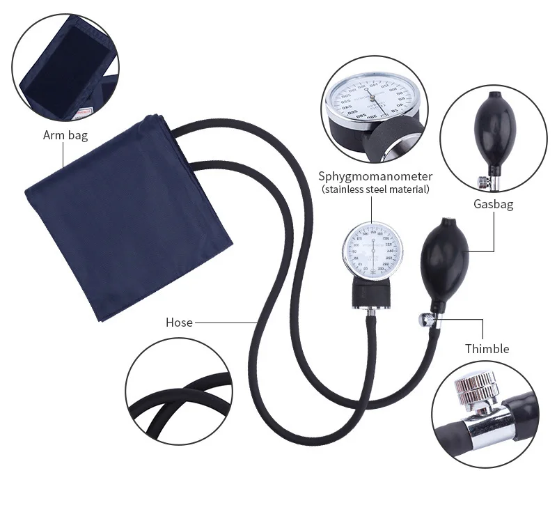 Classic Medical Stethoscope Stethoscope With Aneroid Sphygmomanometer