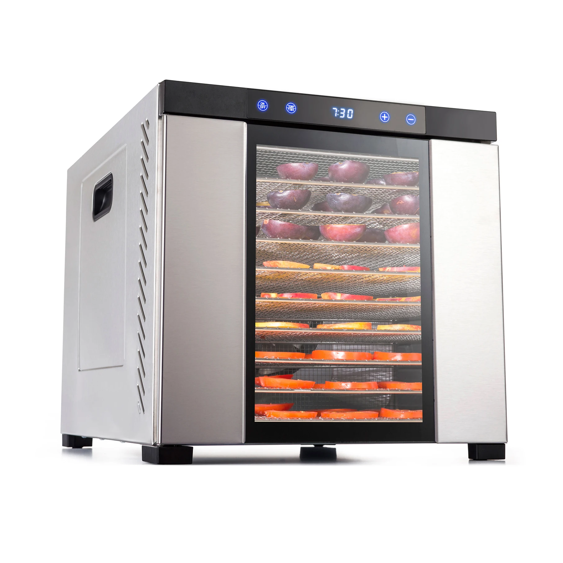 Automatic Stainless Steel Fruit Drying Machine Household Dehydrator for Bananas Mangoes Vegetables with Trays