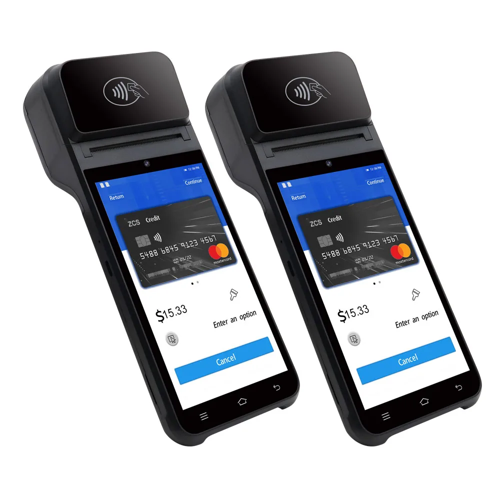 Barway 4G Handheld Ultrathin Touch Screen  Android POS With Built-in 58MM Label Printer Z92