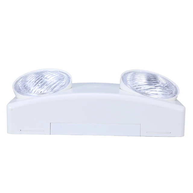 Wall Mounted Automatic Rechargeable Fire Twin Spot Heads Led Emergency Light With CE ROHS