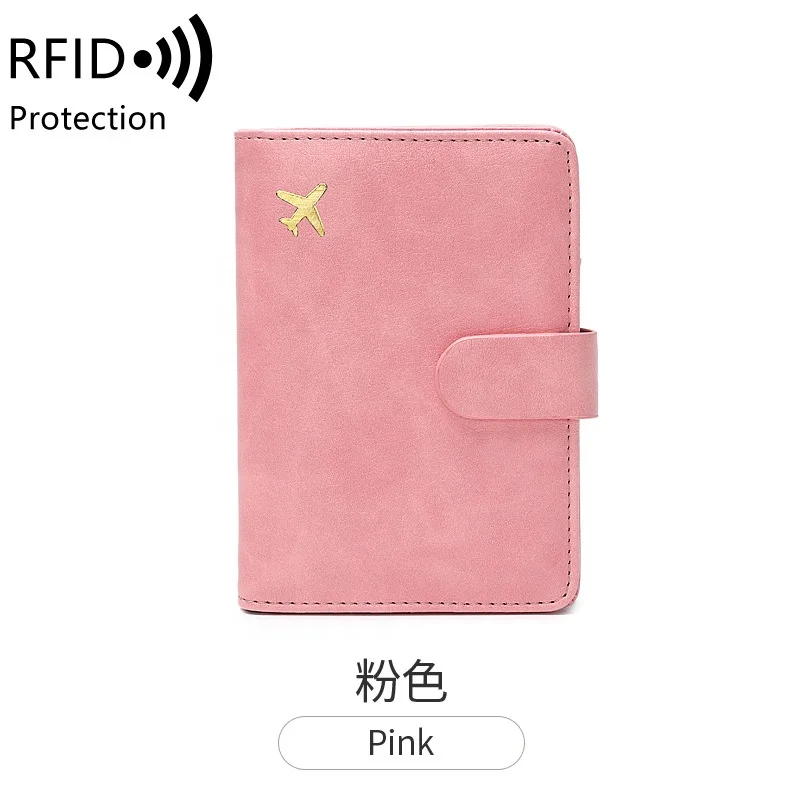 FSW292 custom multifunction travel document cash wallet passport card holder portefeuille en cuir rfid Portemonnees Portafogli