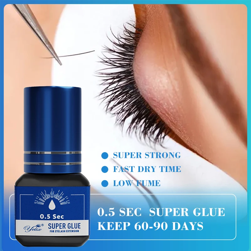 Yelix Extension Semi Permanent Eyelashes Set Glue Lash Adhesives Glues Private Label Best Glue Eyelashes