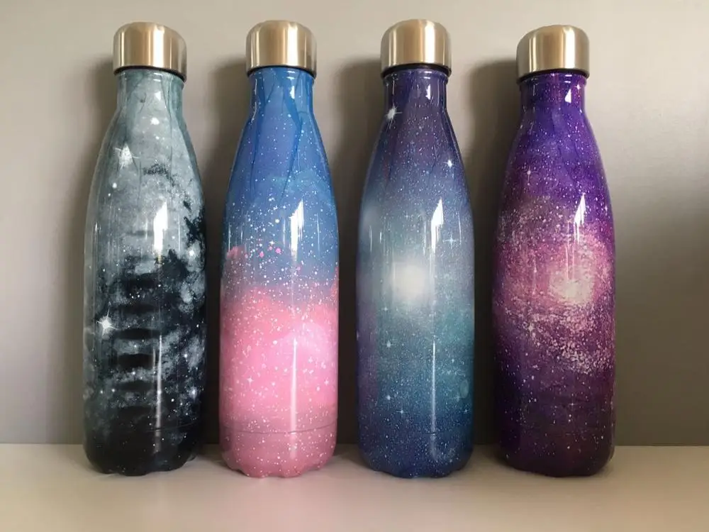 Stainless Steel Vacuum Insulated Water Bottle Double Walled Cola Shape Thermos Keep Hot and Cold  Reusable Metal Water Bottle