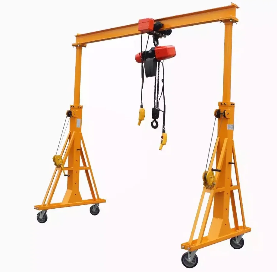 ISO certificate 1-5ton electric mini portable gantry crane for sale