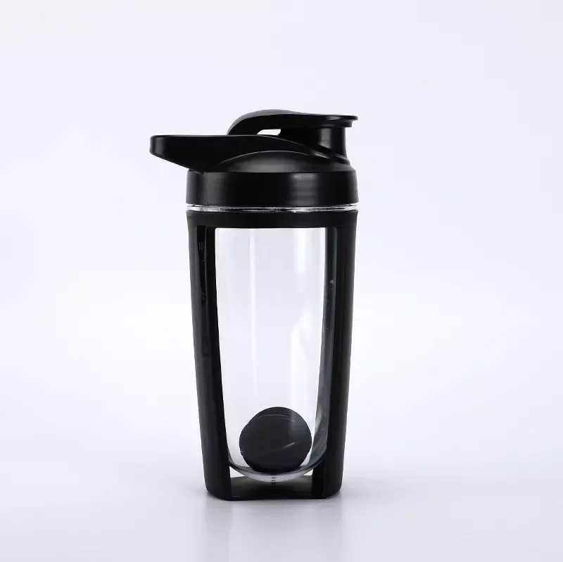 New design 500ml Portable Plastic Water Bottle Shake Cup Fitness Sports bottles Cup With a Scale