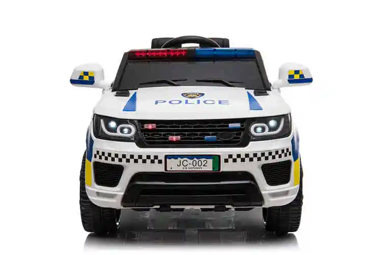New color Four-wheel suspension Kids 2 seats electric driving car police