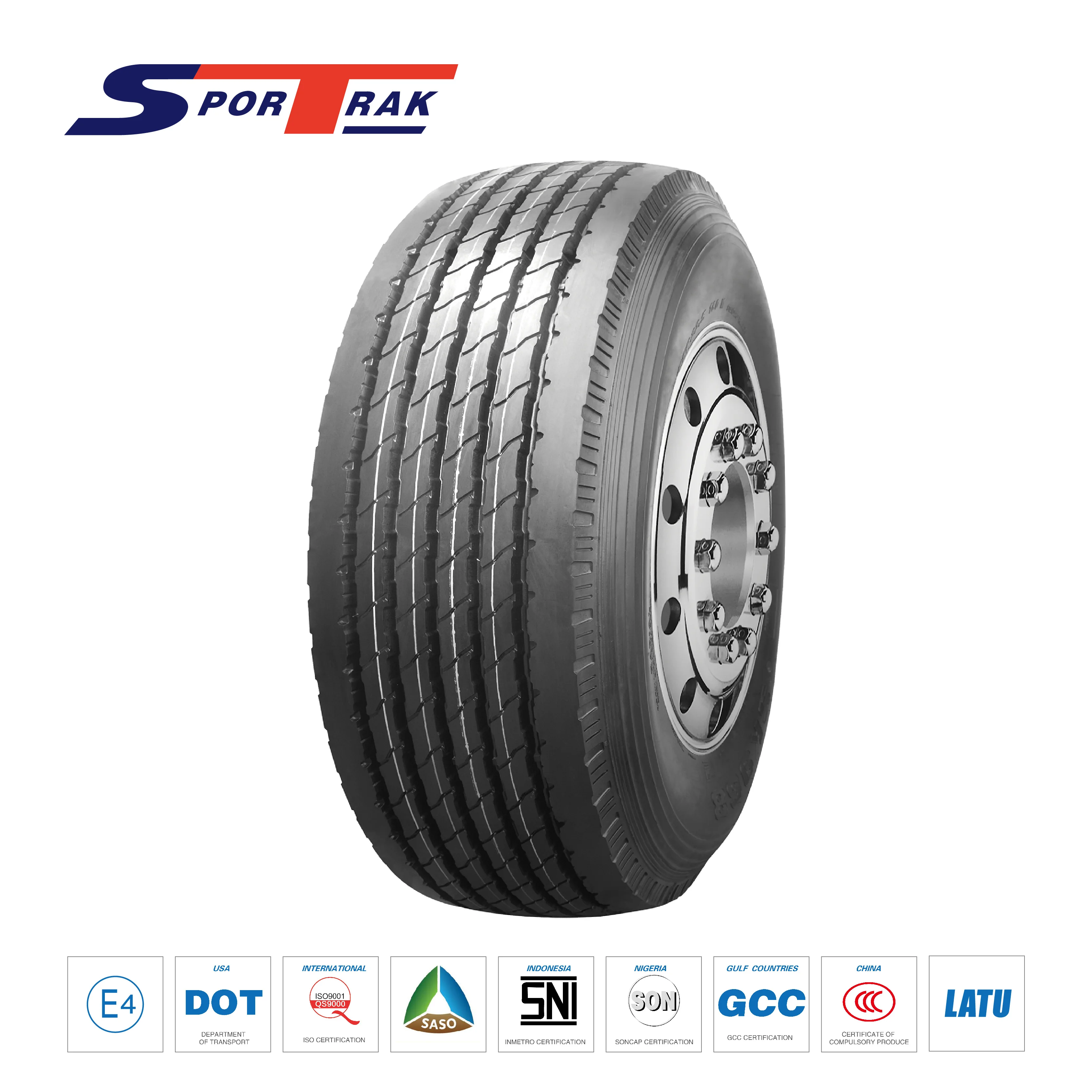 SPORTRAK wholesaler Chinese tires for trucks 385/65R22.5 385/65/22.5 385 65 22.5 with wheel