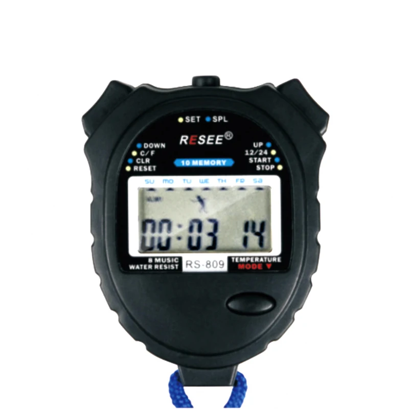 Вновь посмотреть бренд высокое качество буфер обмена с stopwatchlcd хронограф спортивные секундомер электронный комплект секундомер