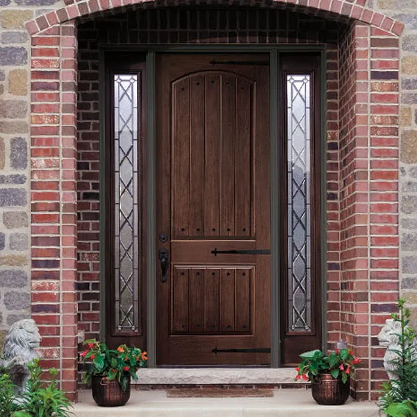 Reasonable price solid wood antique teak entrance wood door with sidelights contemporary entry knotty alder main door designs