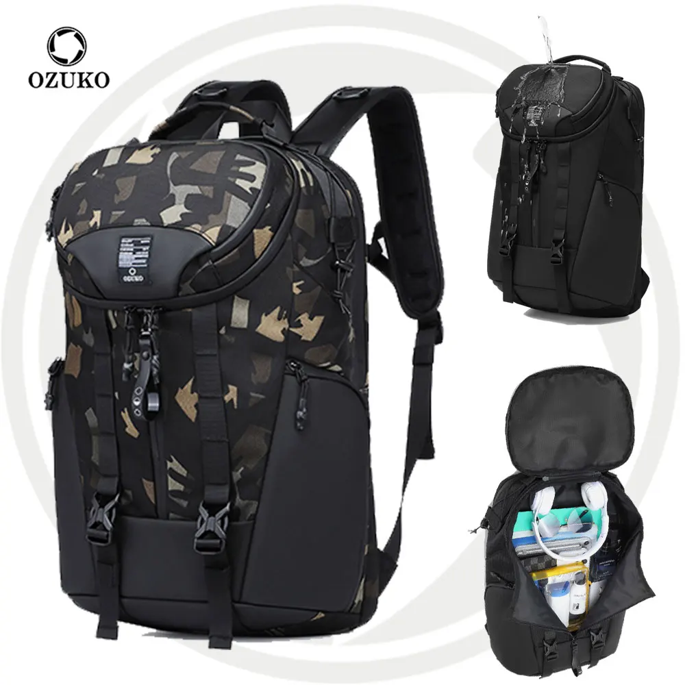 Многофункциональный водонепроницаемый дорожный спортивный рюкзак Ozuko 9639 с карманом для туалетных принадлежностей высококачественный туризма кемпинга и ноутбука