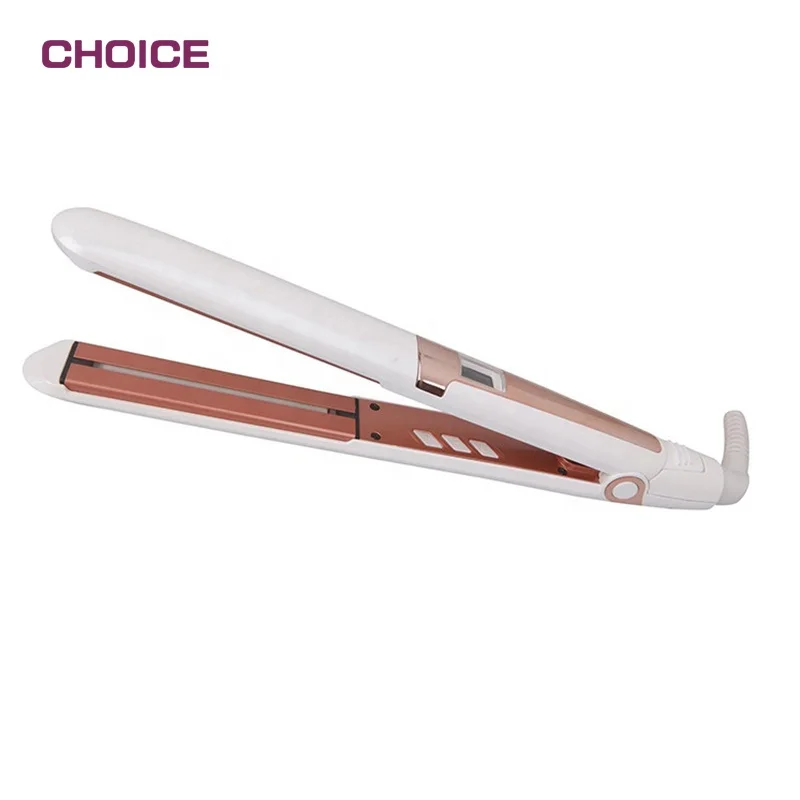 2023 New Ready to Ship Infrared Professional Steam Hair Straightener Straightening Irons Flat Iron Tourmaline Ceramic LED 65W
