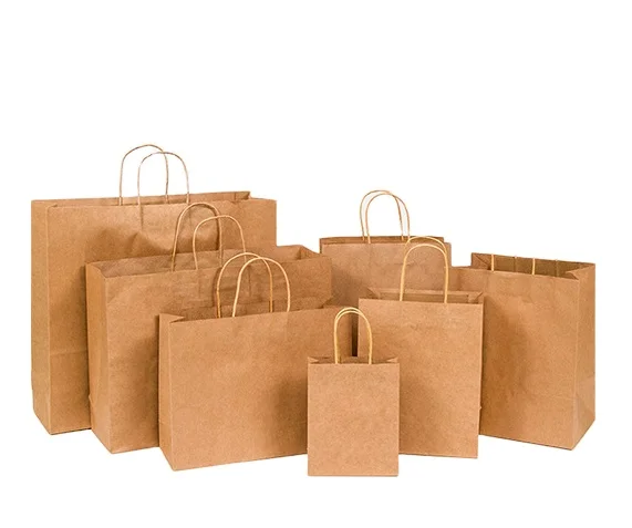 KM Hot Selling Restaurant Recyclable Take Away Fast Food Kraft Paper Bag