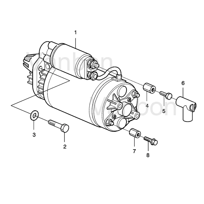 24V 9T 4.5KW Engine Starter Motor 22175633 20405828 01182931 42522641 0001231005 1182235 7026025A For Volvo Bosch Deutz KHD