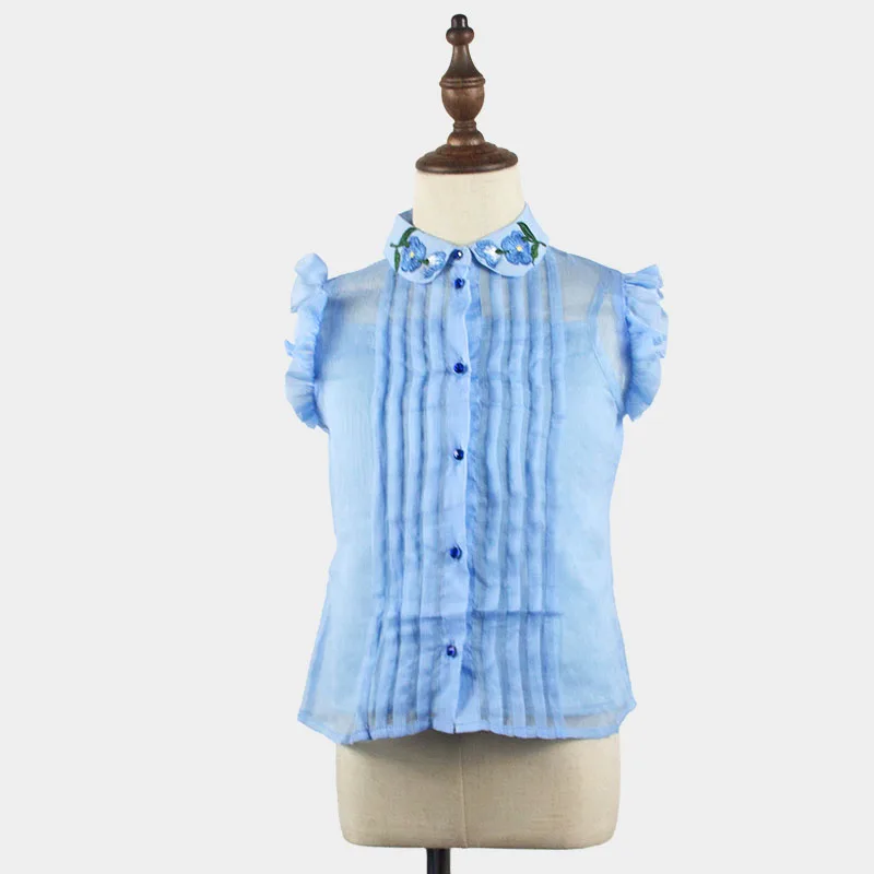 
2021 Kids Summer Clothes Sleeveless Girls Top Blouse 10 to 12 Years Old 