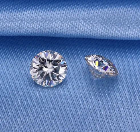 Gh Vs бесцветный Гра сертификат 5 мм 0.5Ct оптовая продажа Муассанит цены по прейскуранту завода-изготовителя за штуку moissantie камень