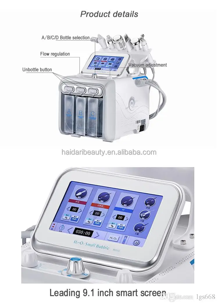 Hydro Facials Peeling 6 in 1 hydrodermabrasion facial machine facial cleaning machine