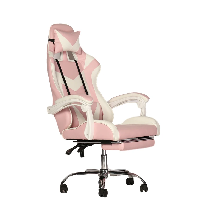 Custom Led Pc Ergonomic Game Luxury Office Pu Leather Racing Chairs swivel Cheap Rgb Pink Computer Gaming Chair With Footrest