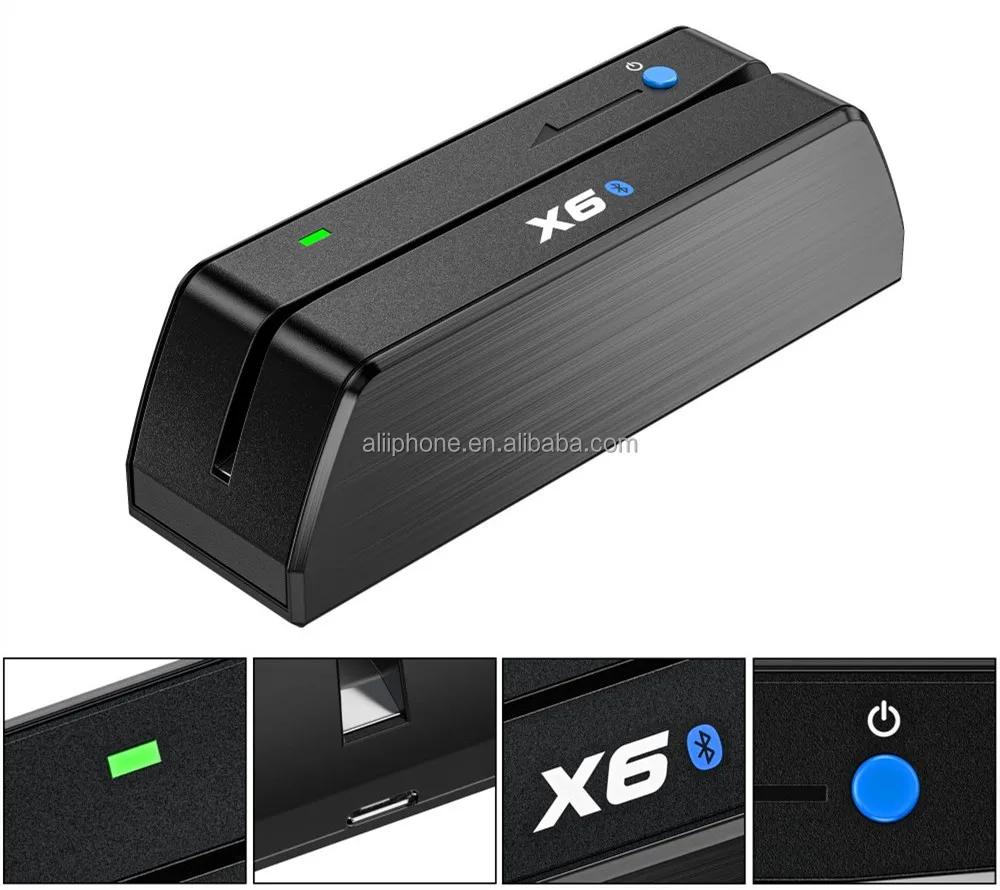 Credit Card Reader Card machine chip reader  China Manufacturer  MSRX6BT credit card writer