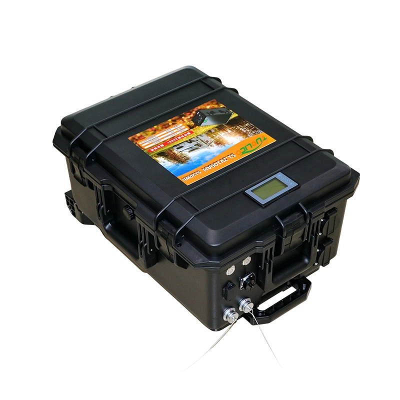 Rechargeable ups backup power  1kwh 3kwh solar 12v 24v 48v trolley case portable battery bank lifepo4 lithium ion battery pack