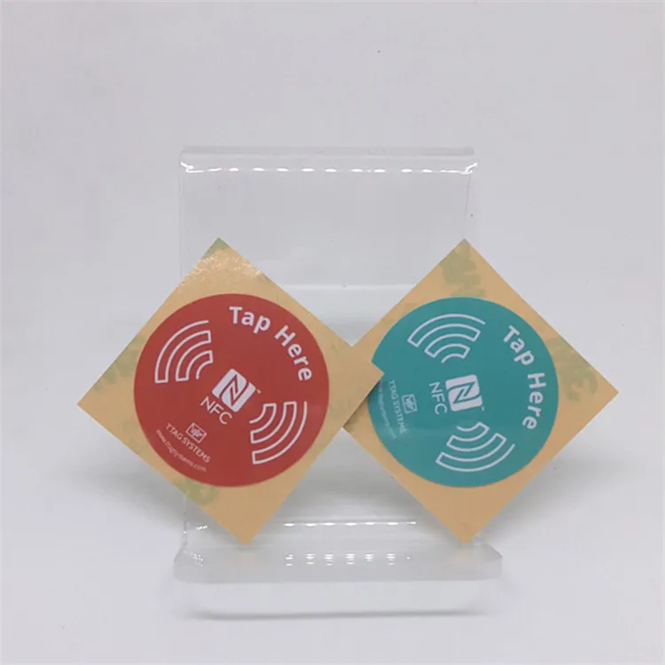 
ISO14443A N-tag213 programmable rfid nfc tag 180bytes sticker NDEF encoding label 