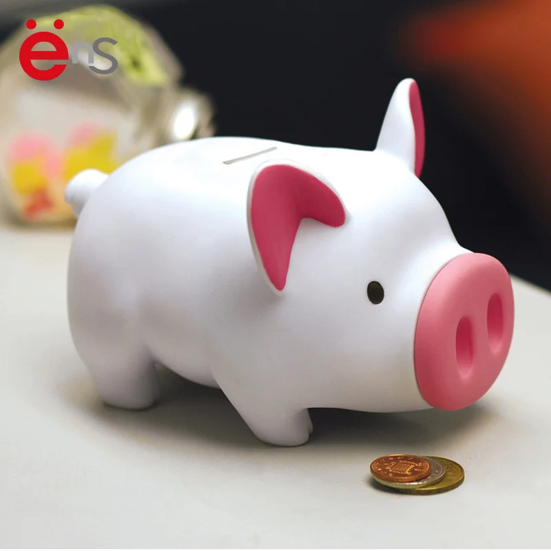 Novelty Design Vinyl Material Toys Pig Shaped Plastic Cute Piggy Bank