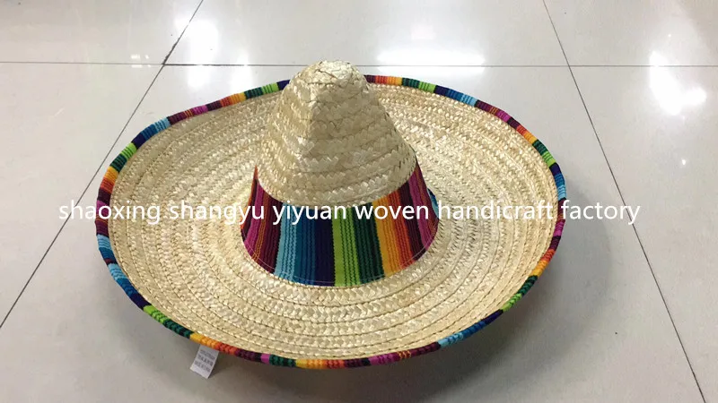 Factory Price Manufacturer Mexico Sombrero Wide Brim Straw Hat