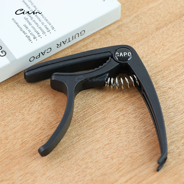 Wholesale Tuner Clip Guitars Accessories High Quality Steel Black Guitar Capo For Guitar
