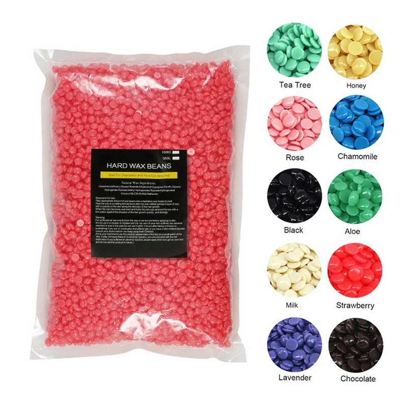 Professional 1000g Painless Depilatory Wax Beads Hot Film Hair Removal Hard Wax Beans