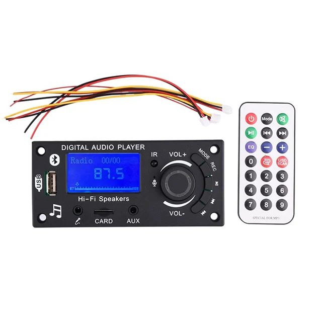 Audio Decoder Board Manufacturer Offers High Quality Car Speaker USB Kit TF Card Mp3 Player Module