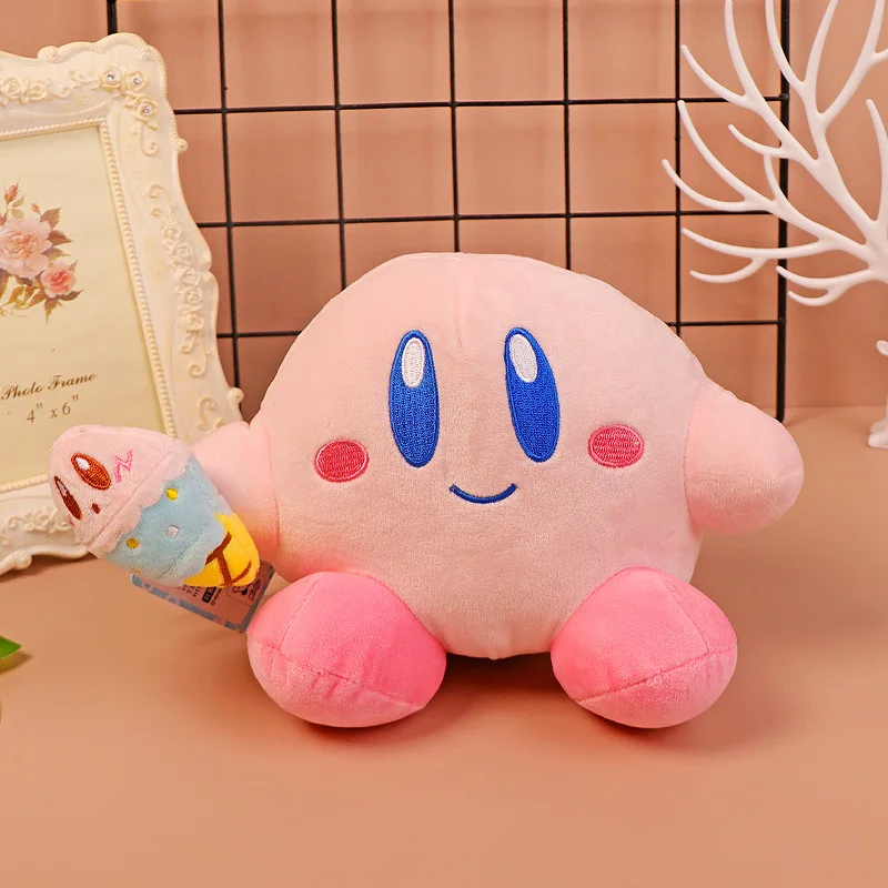 15cm Star Kirby Plush Stuffed Toys Cute Soft Cartoon Anime Figures Dolls Pendant Kids Birthday Gifts
