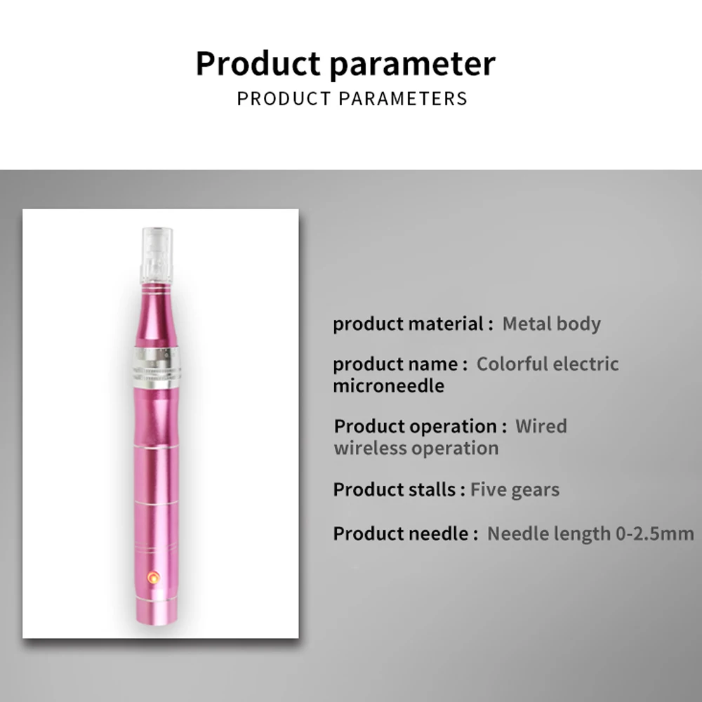 Rechargeable Needle Product Needless Needles Electric Tattoo Rezenerate Nanofacial Tips No  Nano Original Derma Pen