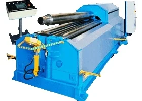 CNC controlled automatic  metal  mini bending 4 roll bending machine and sheet rolling machine for light gauge