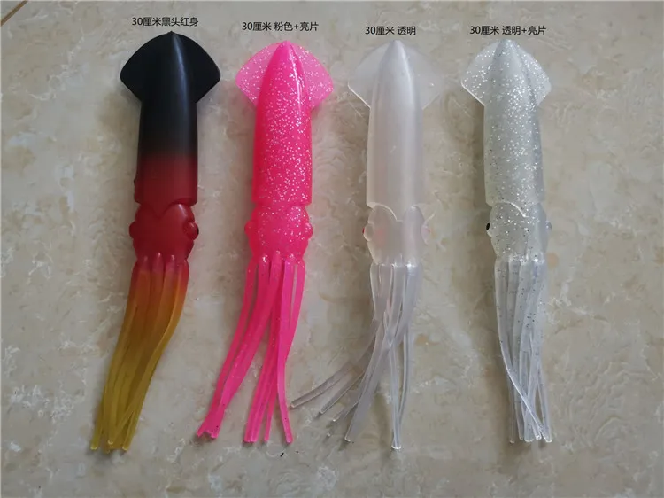 15cm luminous green soft squid lues