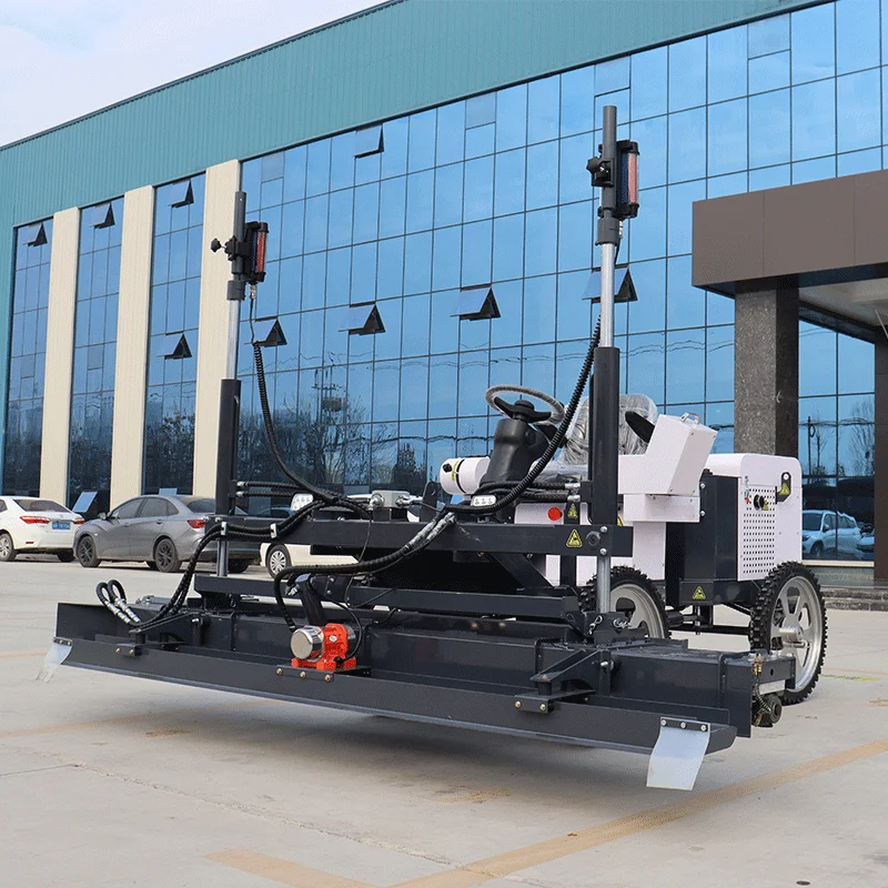 Concrete equipment finishing floor machine 4 wheel laser screed machine for construction use