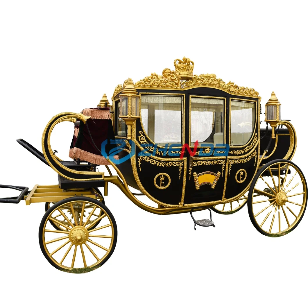 Royal Electric Style Horse Drawn Princess Carriage Wedding Carriage
