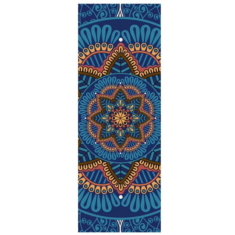 1830*660*1.mm Suede Yoga Mat with Fashion print Non Slip Carpet Mat For Fitness Gymnastics