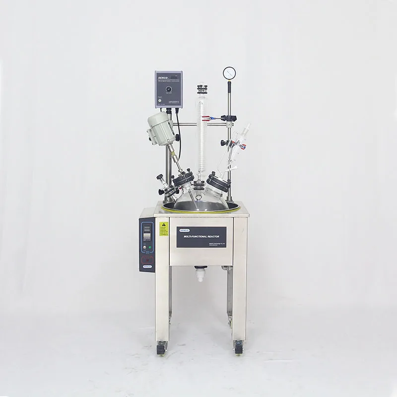 
FH5006 50L Chemical laboratory single layer glass reactor Low Price 