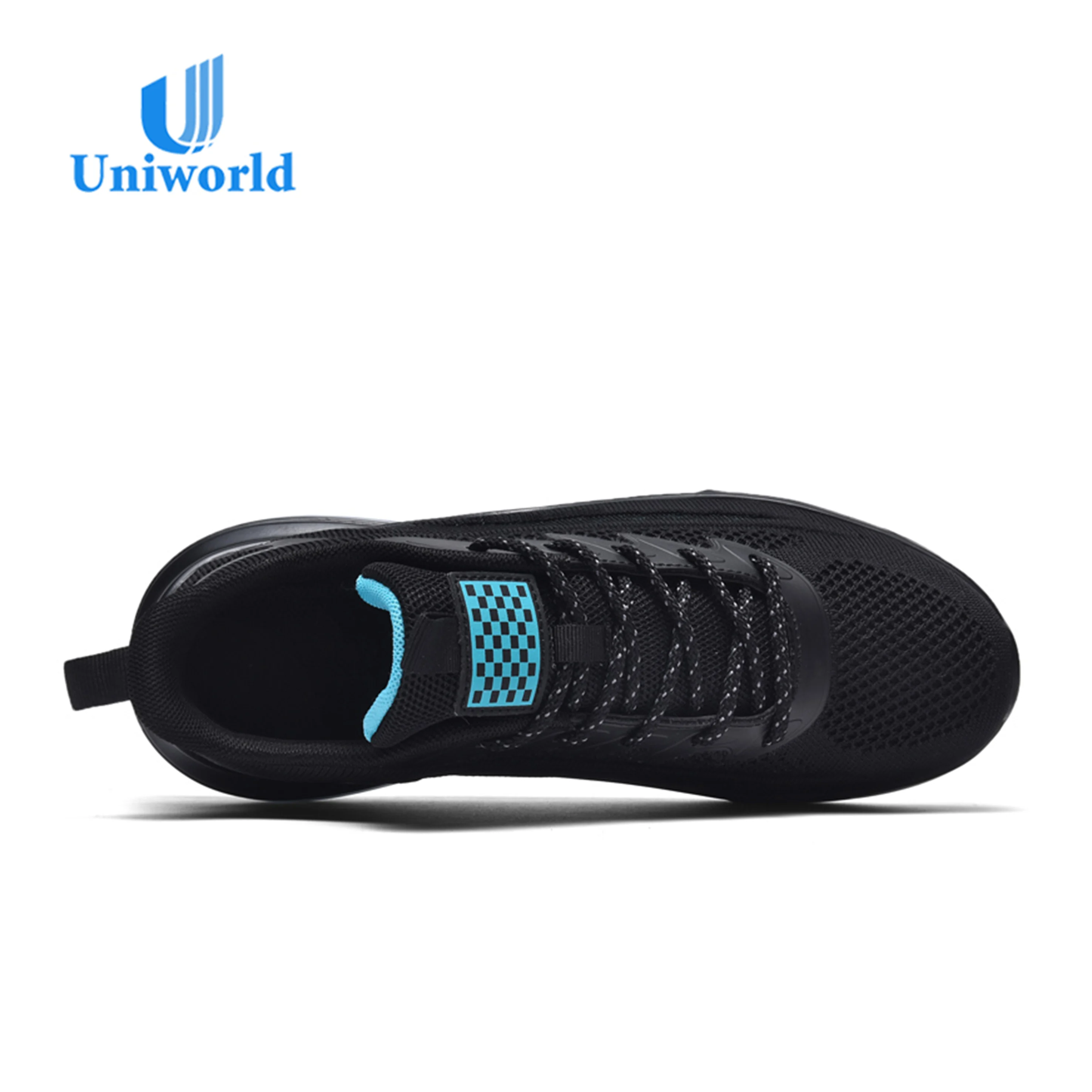 Men Sneaker Running Air Cushion Men Shoes Sport Shoes Uniworld Vietnam Factory Direct Custom Brand Black and White EVA PU Print