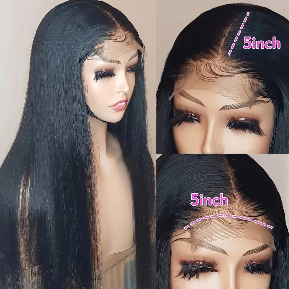 Free Sample 5x5 Lace Closure Human Hair Wig 5 Star Vendor 7x7 Lace Closure Wig 5 By 5 Transparent Lace Closure Frontal Wig
