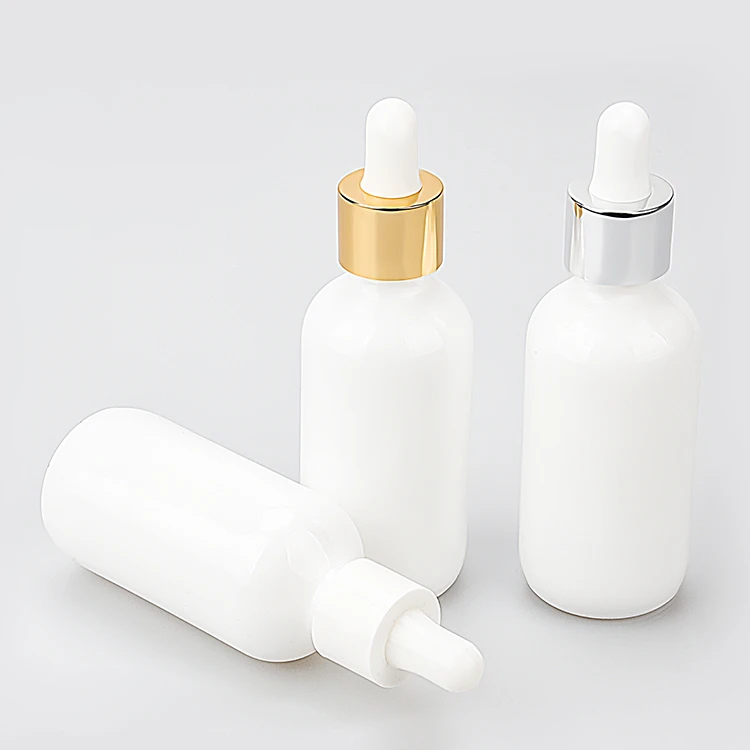 White Porcelain Ceramic Dropper Bottles Perfume Aromatherapy Cosmetic Container Essential Oils Sample Empty Dropper Bottles