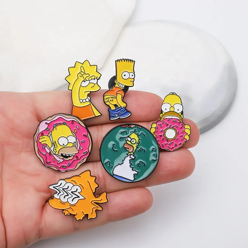 New Zinc alloy letter words phrase brooch cartoon metal lapel pins metal enamel pin badge