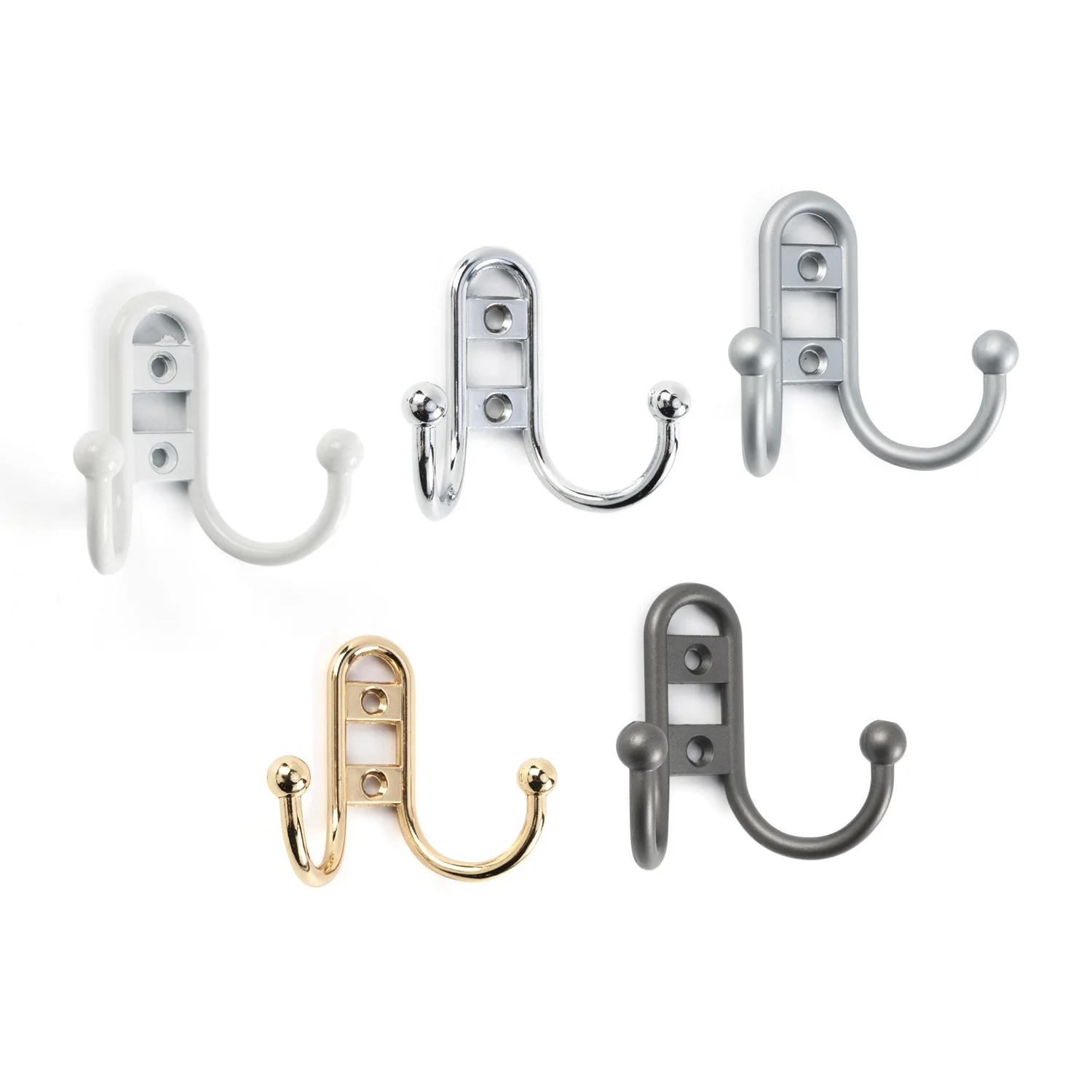 Multi-Use Small Double-Sided Wall Hooks Bathroom Kitchen Living Room Under-Cabinet Hanger Furniture Hardware Hotels Apartments