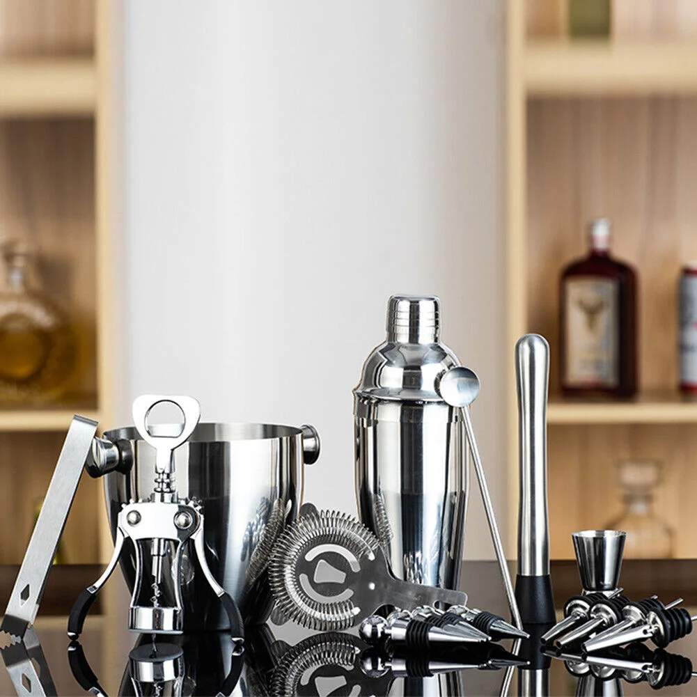 OUYADA Factory 1.5L Travel Picnic Stainless Steel Ice Bucket Strainer Set Bar Tool Accessories Wine Bottle for Beer