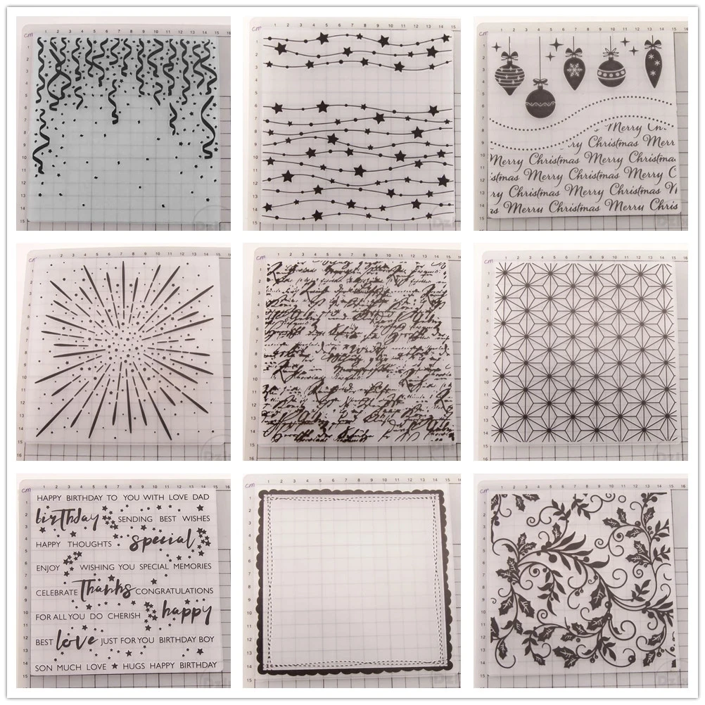 Custom Floral Card Making 3D Embossed Scrapbook Folder Christmas Shell Design Paper Craft with Plastic for Scrapbooking Diy