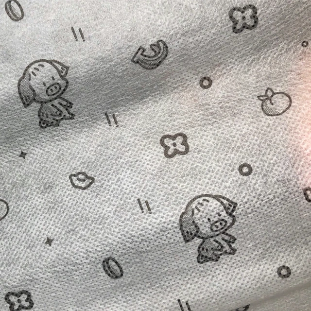 Good quality low price  40GSM white and blue SS printed non-woven fabric for mask