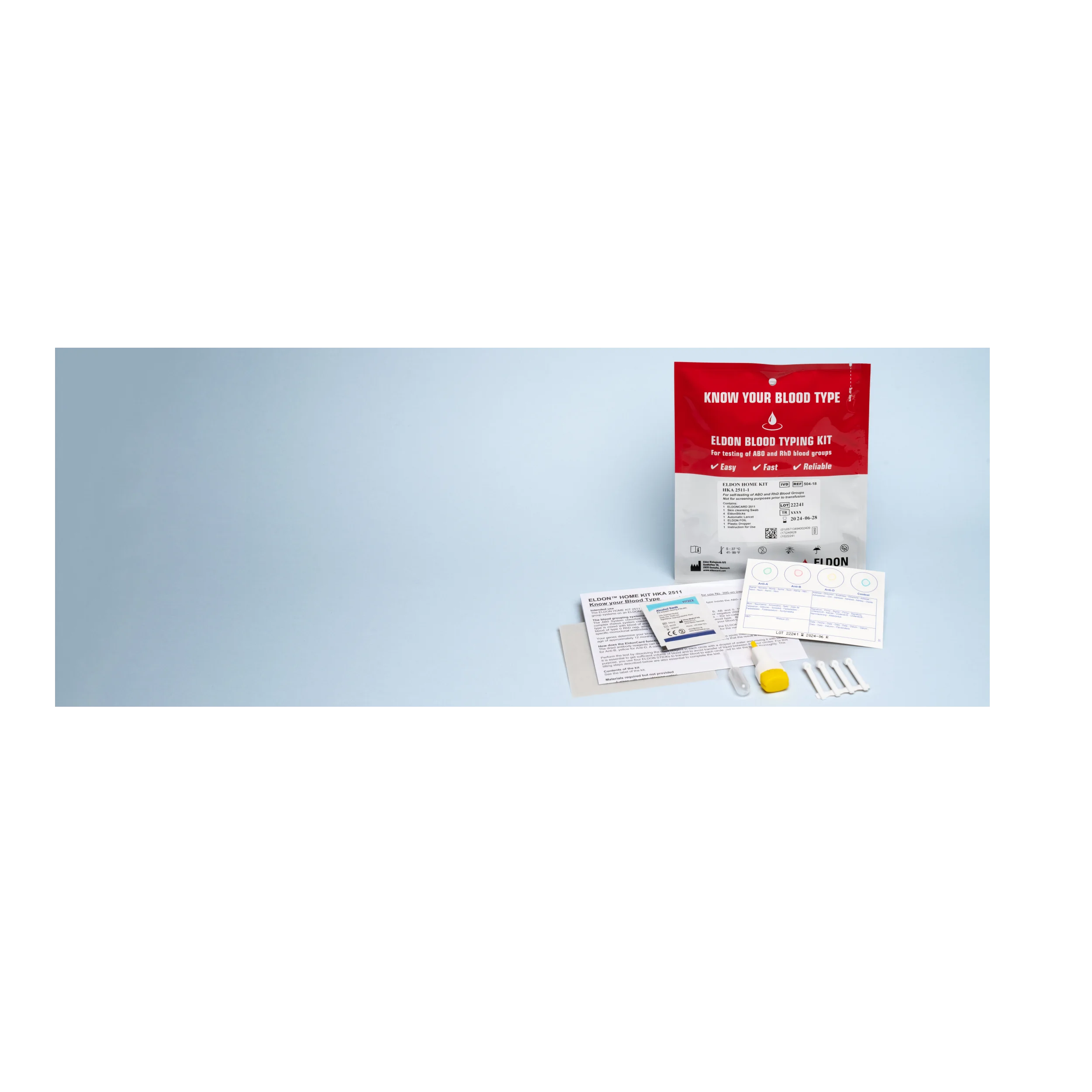 The Best Quality Made In Denmark Professional Home Kit Safety Blood Test Equipment Easy And Fast To Use