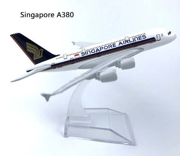  16 см литый под давлением самолет A380 металлическая Игрушечная модель автомобиля подарок для самолета игрушки в разные страны