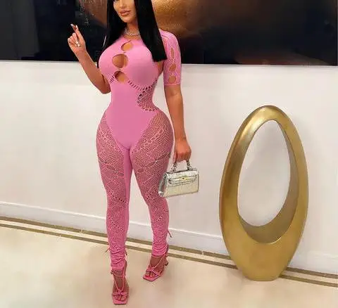 2024 New Arrivals Spring Women Sleeveless Strap Overalls Wrap Chest Wide Leg Playsuits Multi Pocket Cargo Womens Jumpsuits